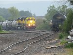 Easing toward the tank cars